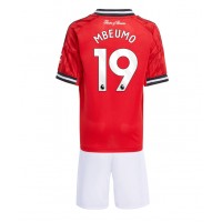 Manchester United Bryan Mbeumo #19 Replika babykläder Hemmaställ Barn 2025-26 Kortärmad (+ korta byxor)